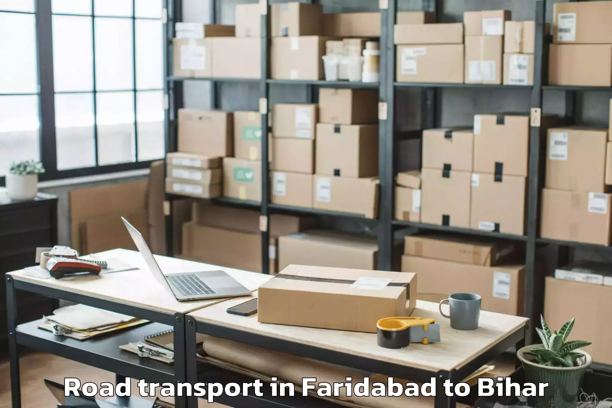 Top Faridabad to Manjhaul 3 Road Transport Available